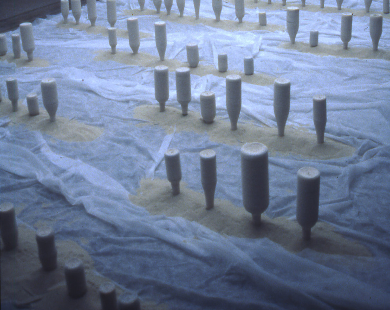 diary  ︱  1999  ︱  bottles, thread, sheet for gardening sand  ︱  dimension variable
